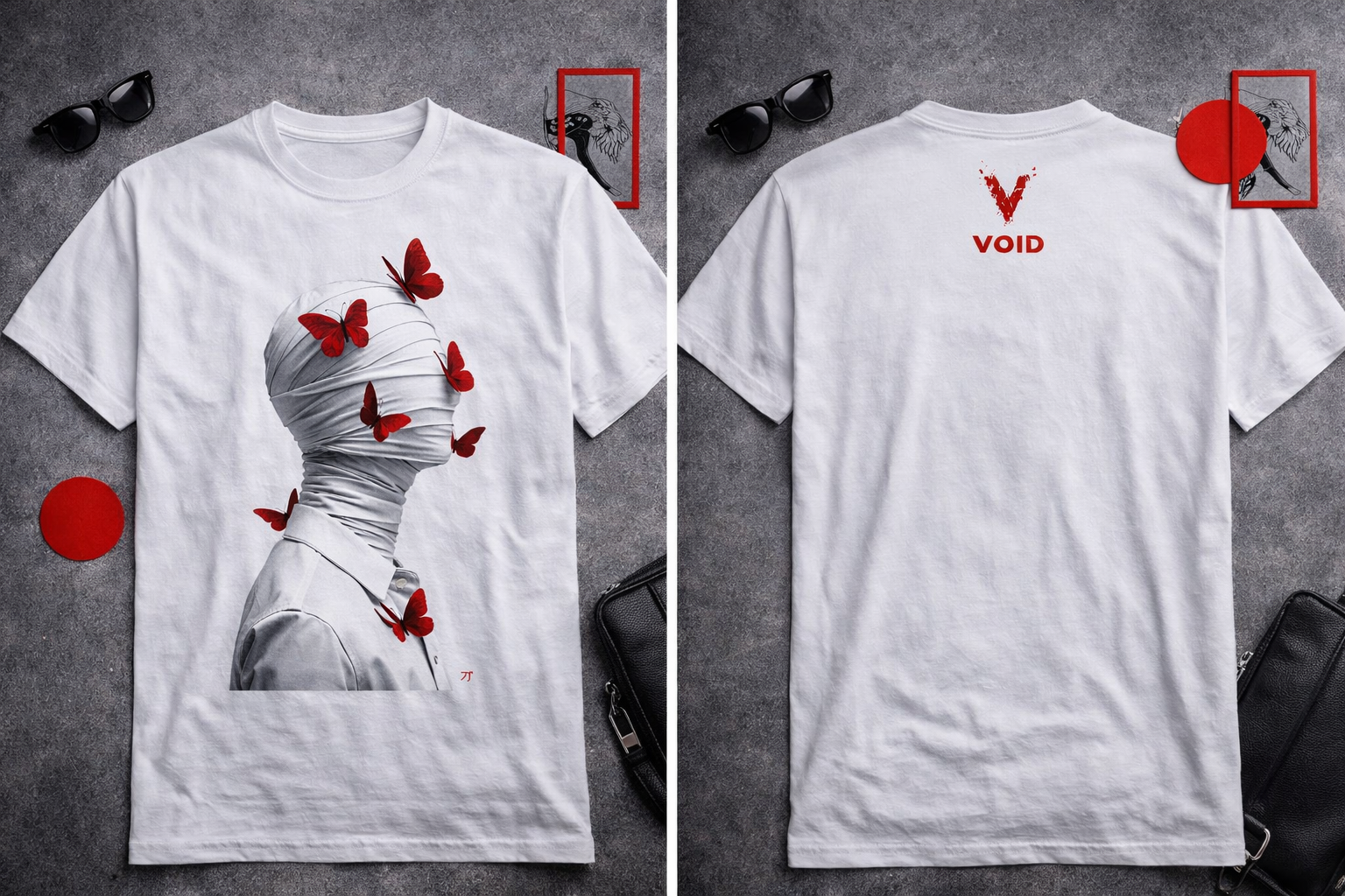 VØID BUTTERFLY EFFECT T-Shirt - WHITE EDITION